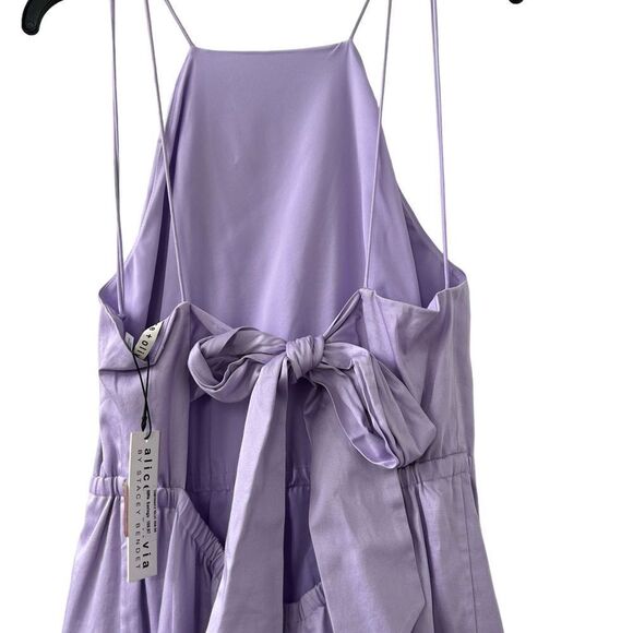 Alice + Olivia Hartley Tie Back Midi Dress - Picture 9 of 10